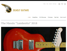 Tablet Screenshot of deadly-guitars.com